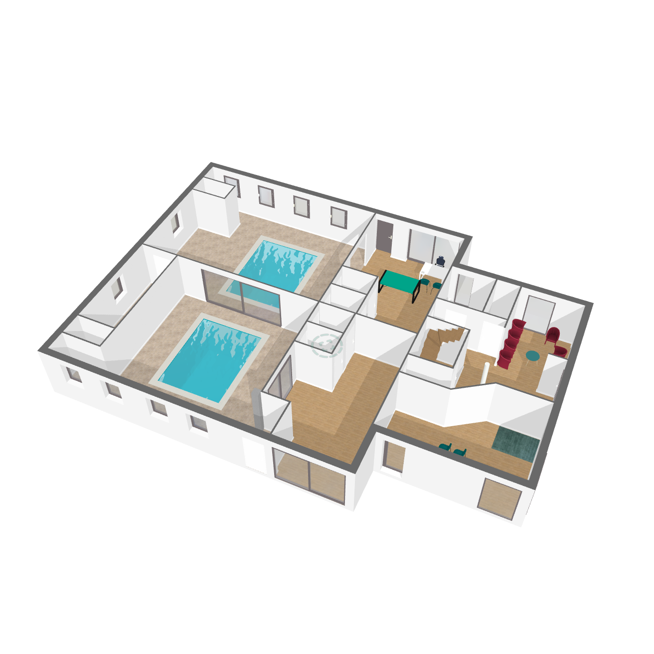 Espace Méditrine: 2 piscines à 35°C